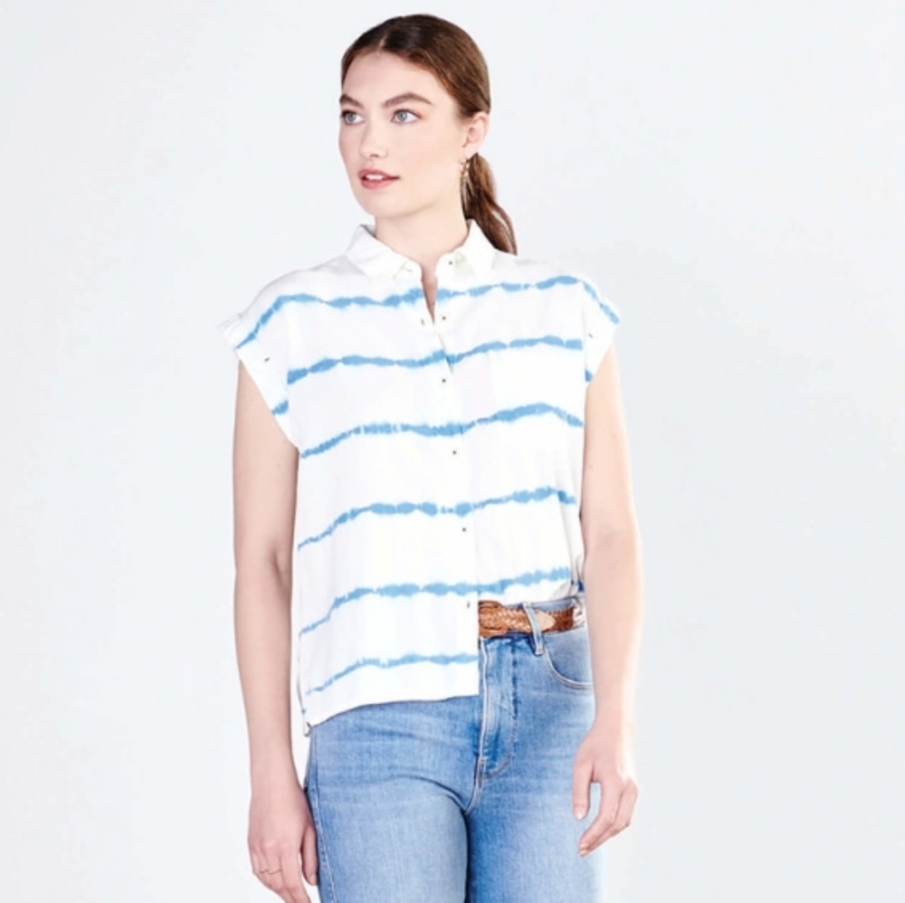 Hatley Tristan Shirt /Blouse - Tie Dye Stripes/BNWT
